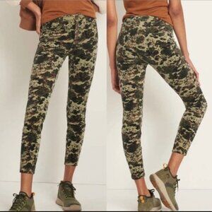 Pilcro High Rise Corduroy Pants Button Fly Camo Pants